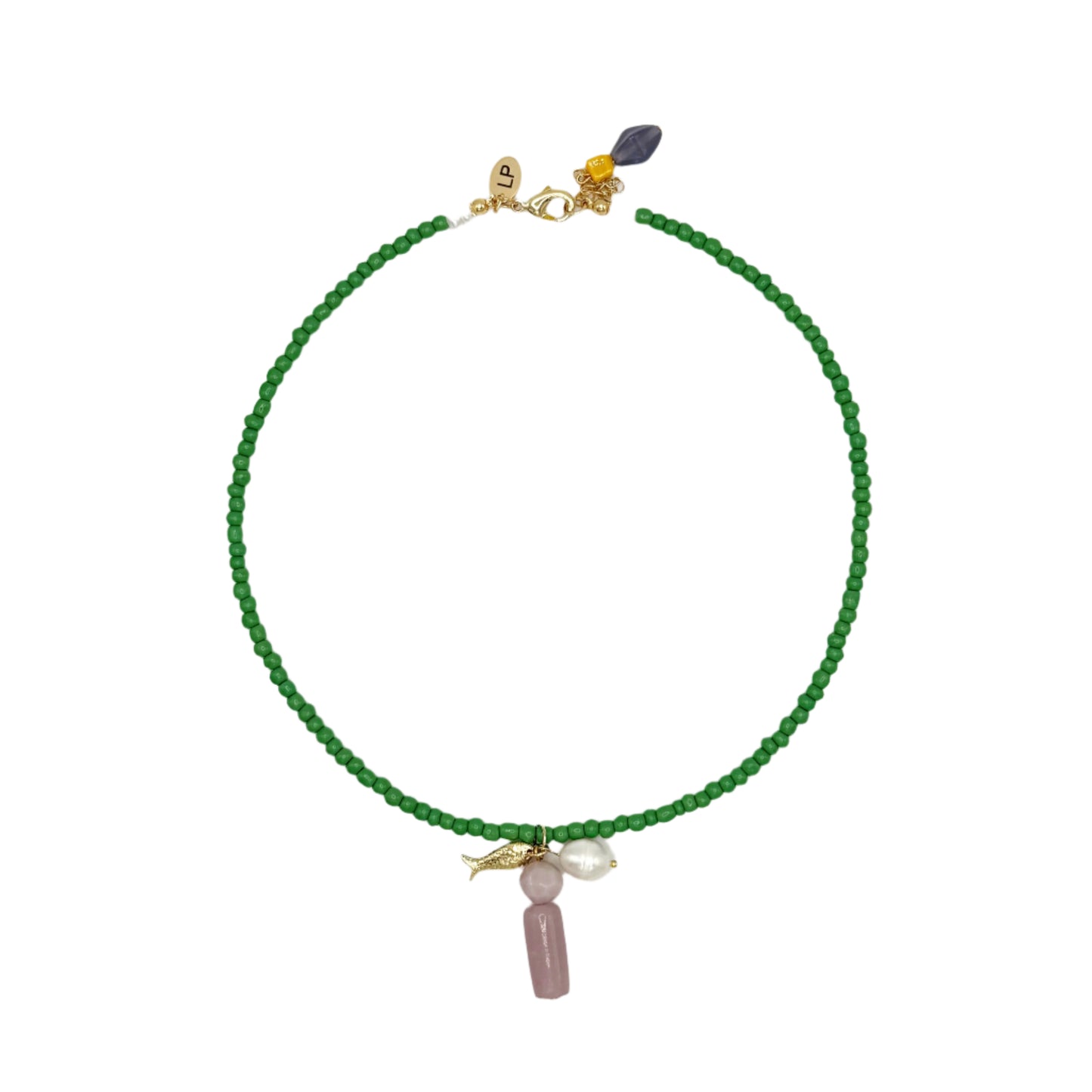 Seed Bead Necklace With Charm
