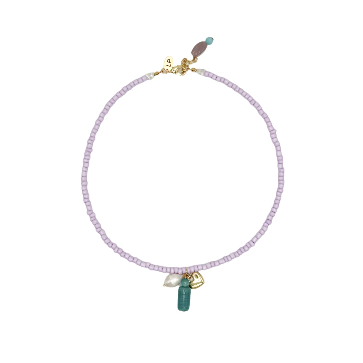 Seed Bead Necklace With Charm