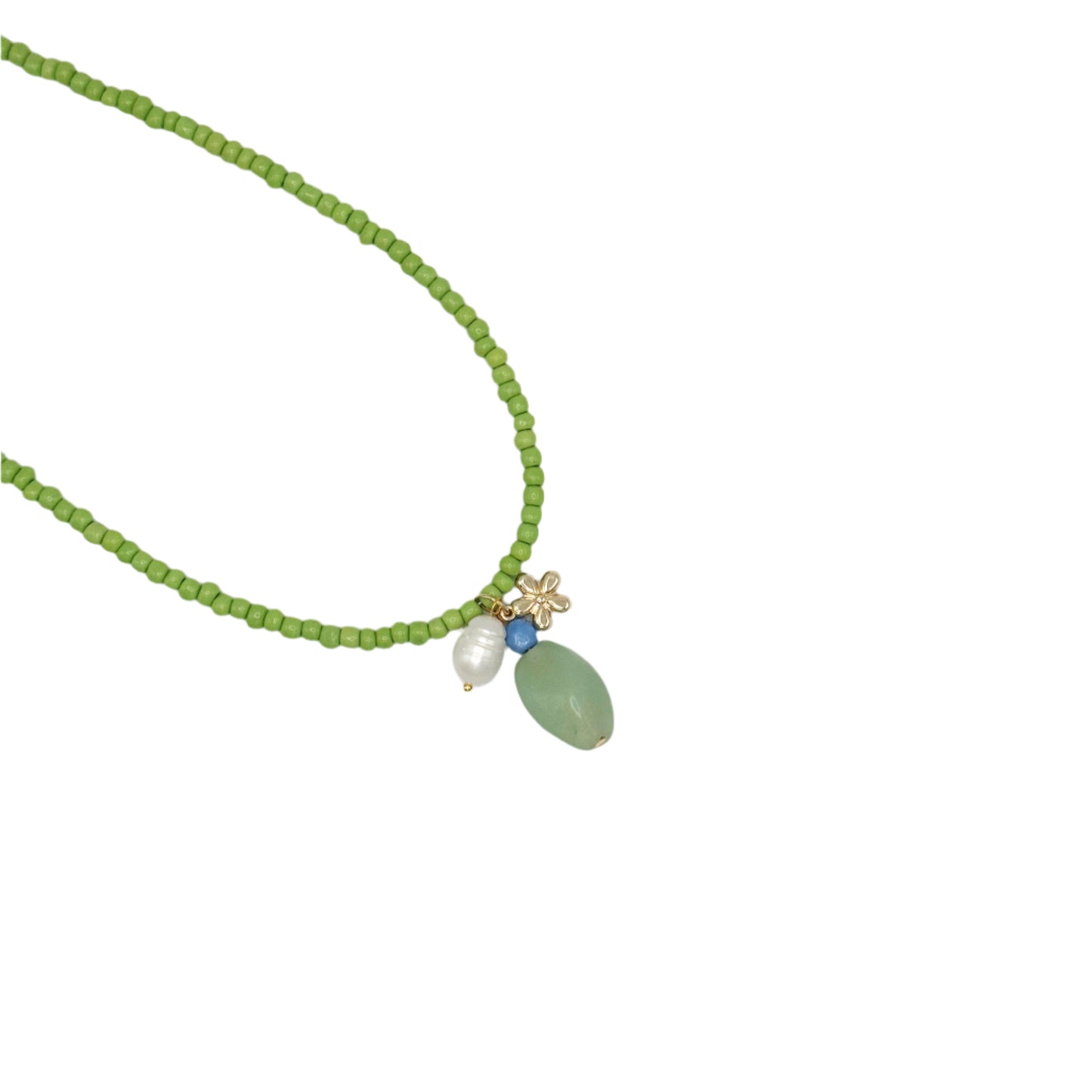 Seed Bead Necklace With Charm