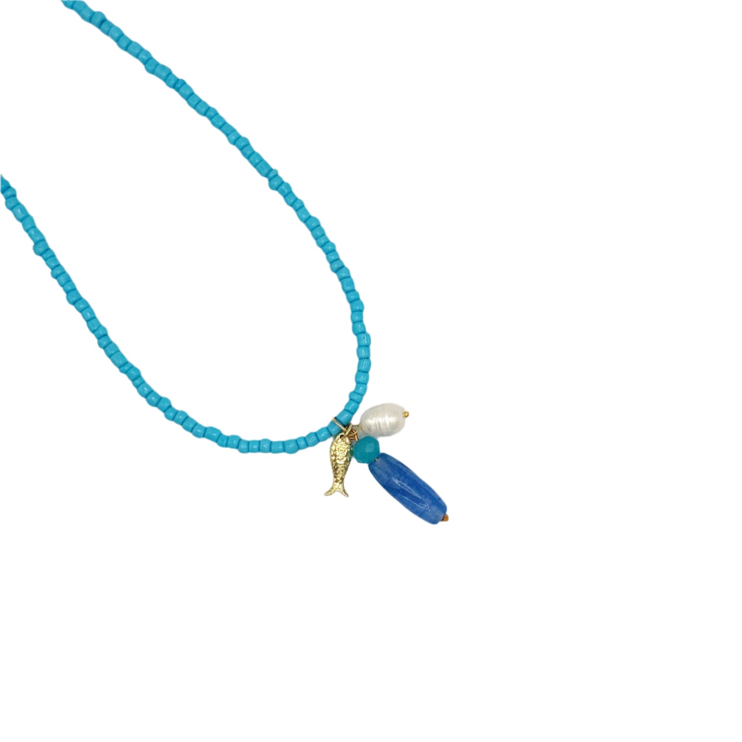 Seed Bead Necklace With Charm