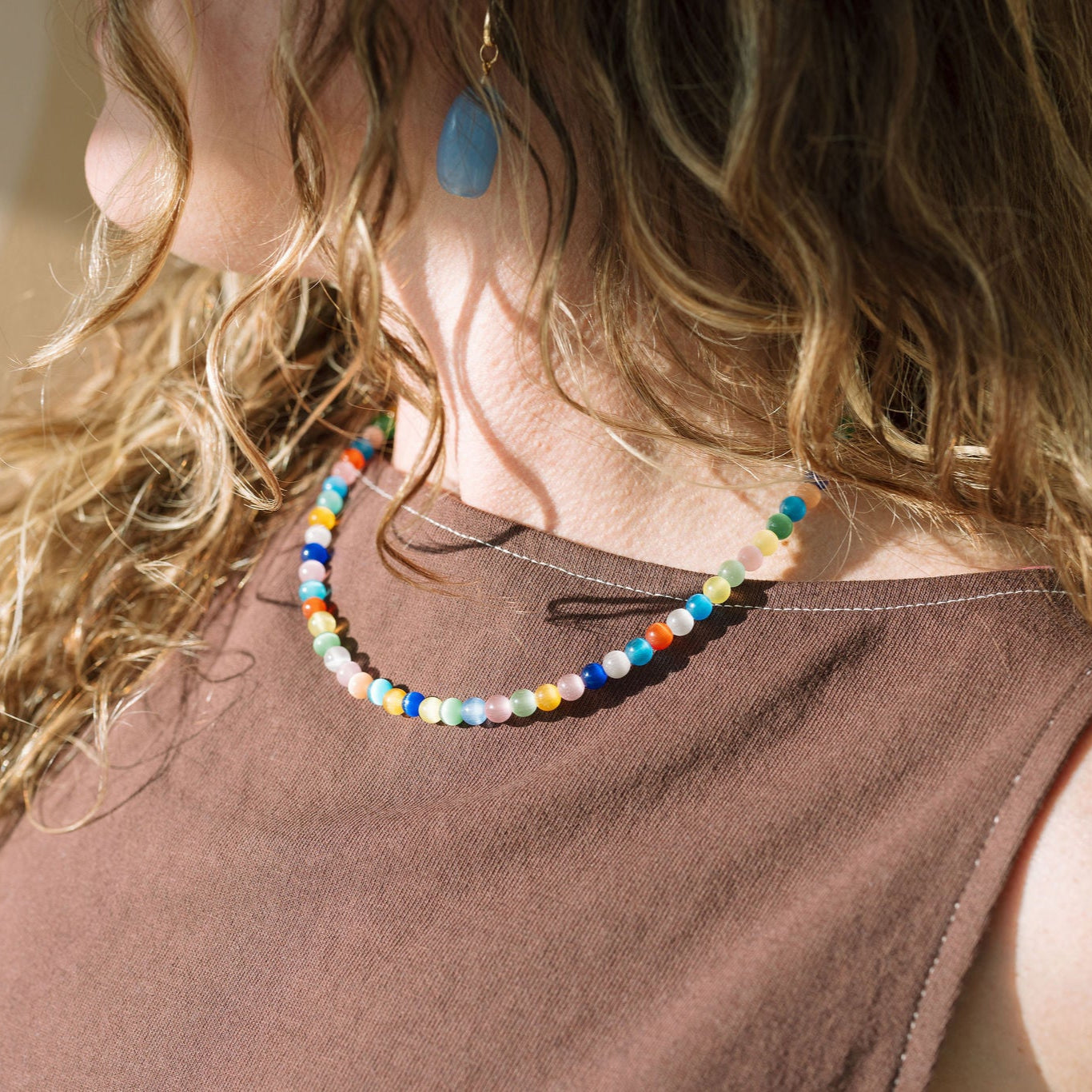 Tiny Cat Eye Necklace