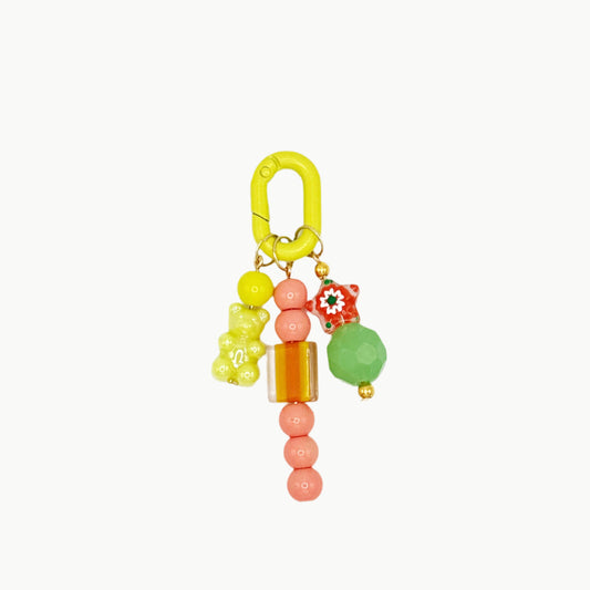 Neon Gummy Bear Bag Charm